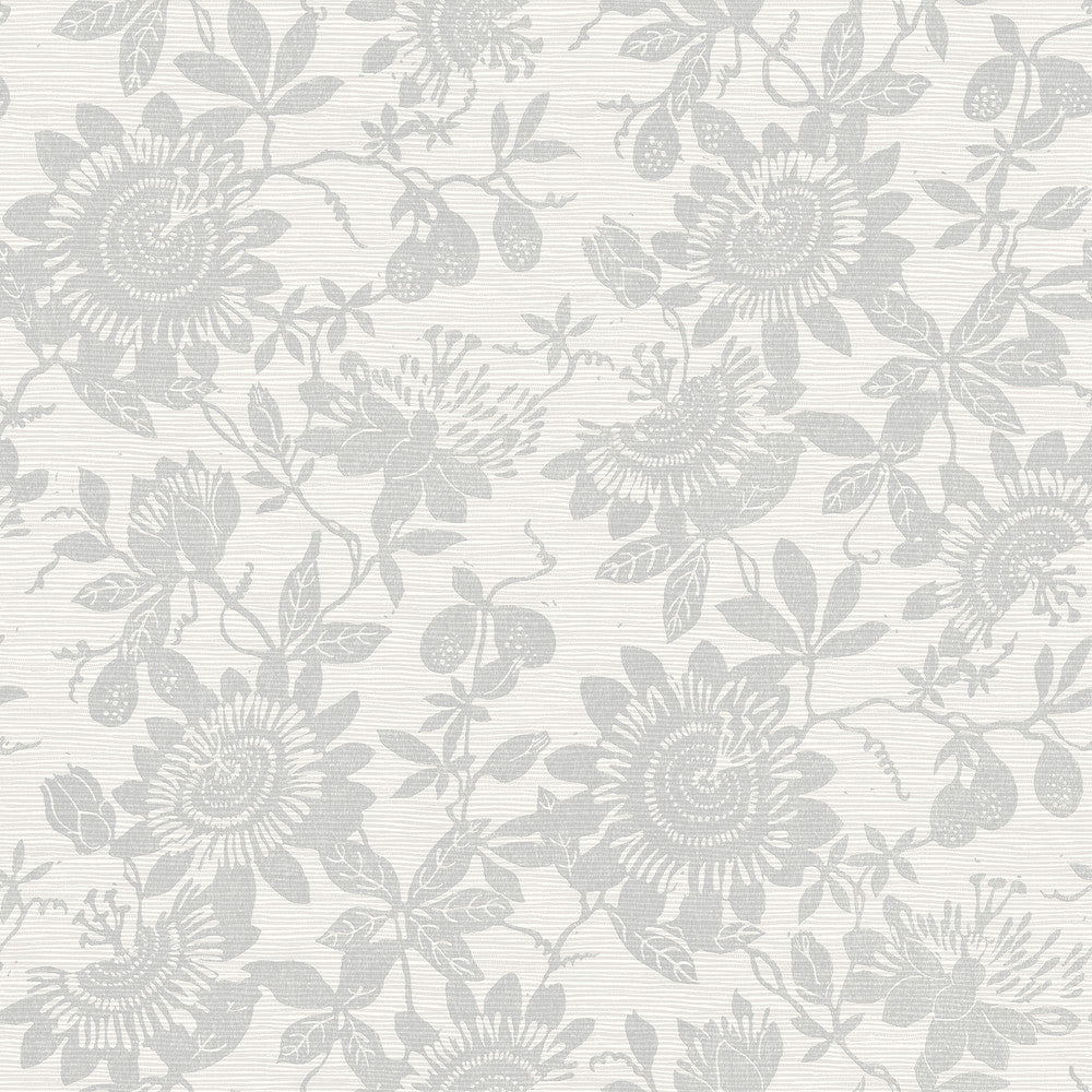Helen Light Grey Floral Trail Wallpaper by A-Street Prints Georgia Covers about 56.4 square feet 20.5-in by 33-ft long roll Unpasted 20.9 - Fabric Carolina -