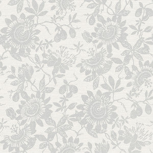 Helen Light Grey Floral Trail Wallpaper by A-Street Prints