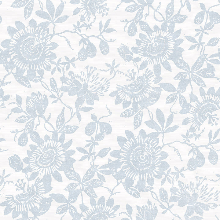Helen Light Blue Floral Trail Wallpaper by A-Street Prints Georgia Covers about 56.4 square feet 20.5-in by 33-ft long roll Unpasted 20.9 - Fabric Carolina -