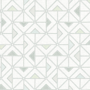 Jekyl Green Triangles Wallpaper by A-Street Prints