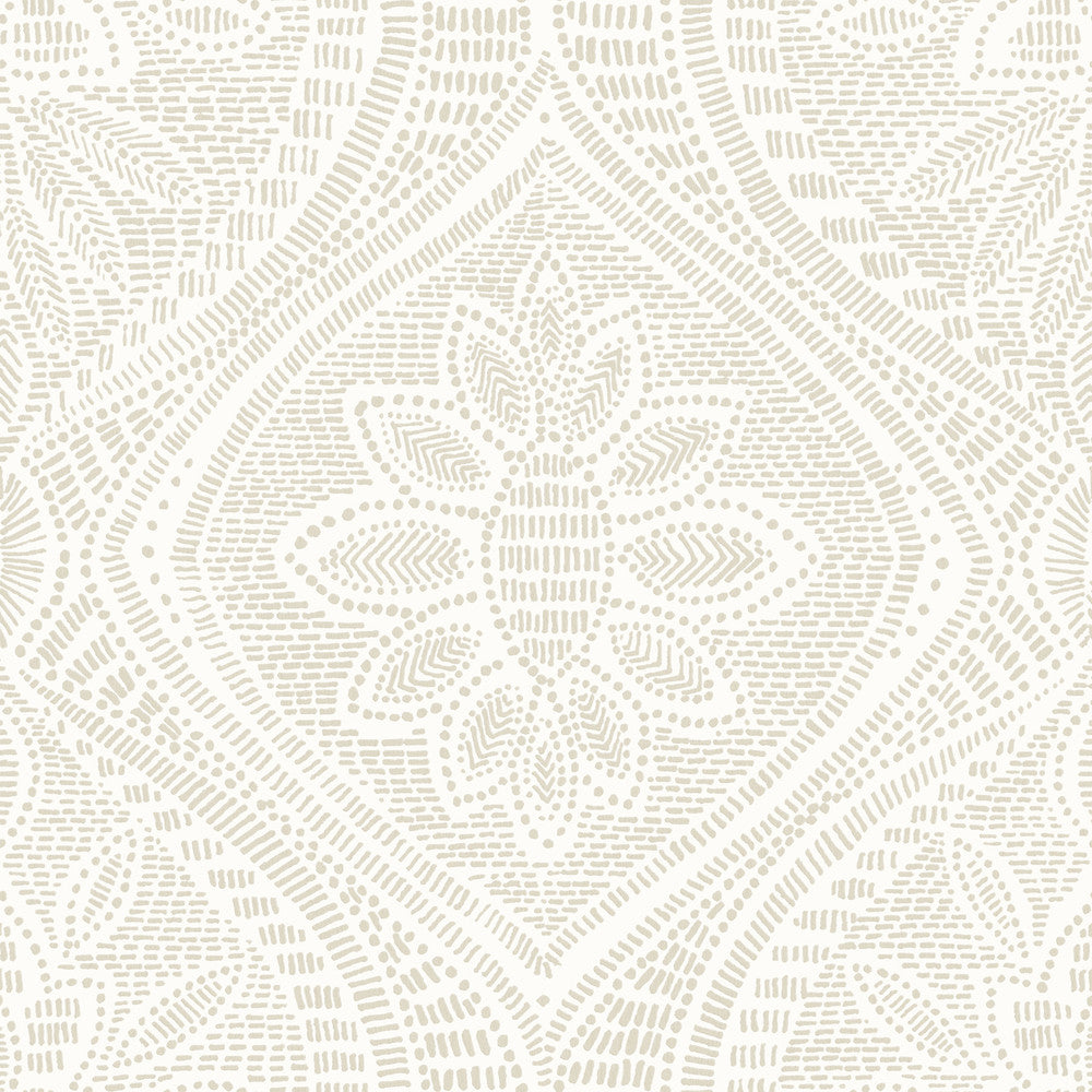 Scout Light Grey Floral Ogee Wallpaper by A-Street Prints Georgia Covers about 56.4 square feet 20.5-in by 33-ft long roll Unpasted 10.4 - Fabric Carolina -