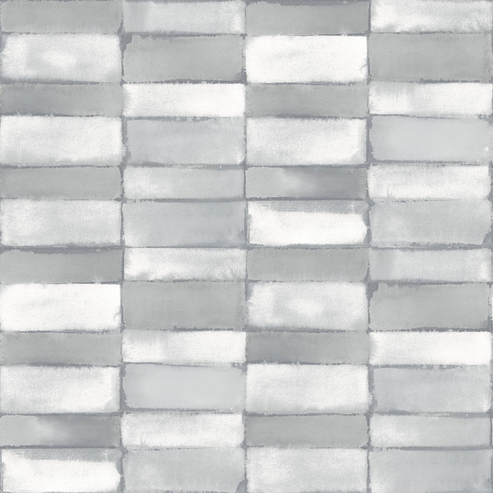 Braden Grey Tile Wallpaper by A-Street Prints Georgia Covers about 56.4 square feet 20.5-in by 33-ft long roll Unpasted 20.9 - Fabric Carolina -