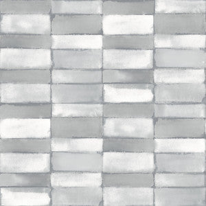 Braden Grey Tile Wallpaper by A-Street Prints