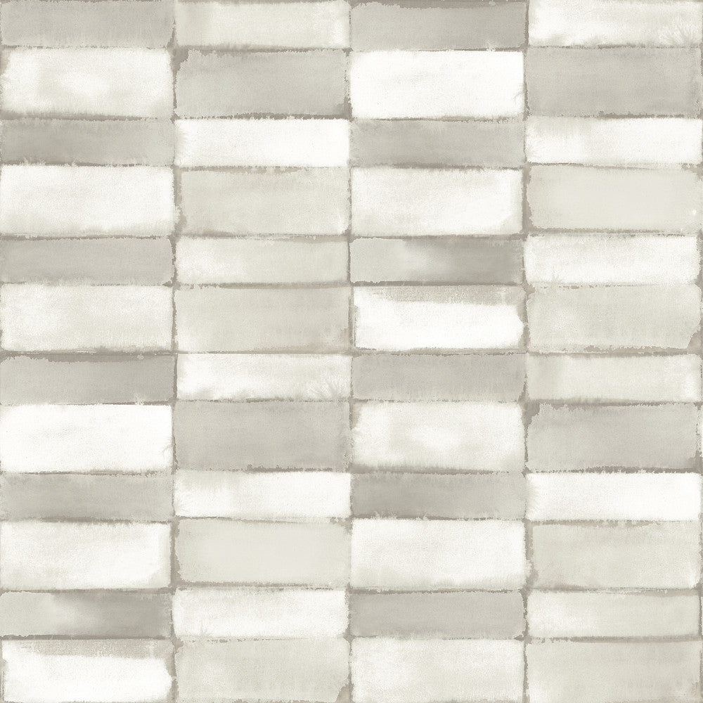 Braden Silver Tile Wallpaper by A-Street Prints Georgia Covers about 56.4 square feet 20.5-in by 33-ft long roll Unpasted 20.9 - Fabric Carolina -
