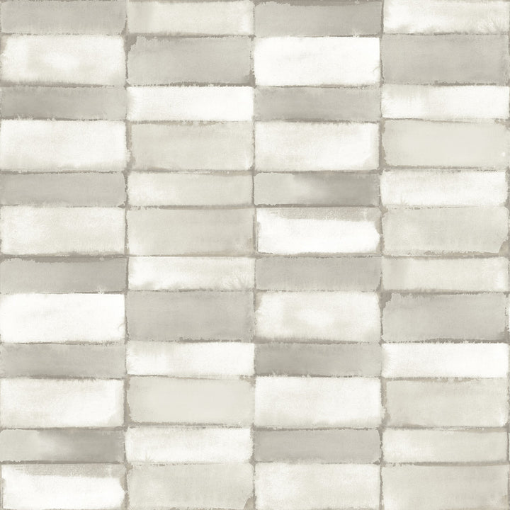 Braden Silver Tile Wallpaper by A-Street Prints Georgia Covers about 56.4 square feet 20.5-in by 33-ft long roll Unpasted 20.9 - Fabric Carolina -