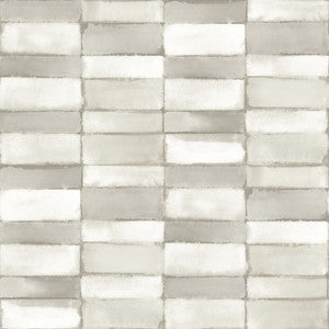Braden Silver Tile Wallpaper by A-Street Prints