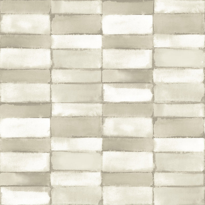 Braden Taupe Tile Wallpaper by A-Street Prints Georgia Covers about 56.4 square feet 20.5-in by 33-ft long roll Unpasted 20.9 - Fabric Carolina -