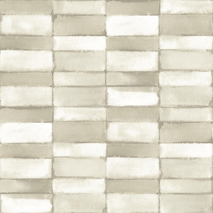 Braden Taupe Tile Wallpaper by A-Street Prints