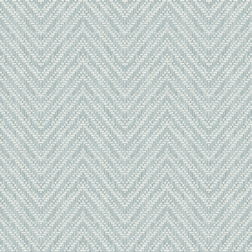 Glynn Sky Blue Chevron Wallpaper by A-Street Prints Georgia Covers about 56.4 square feet 20.5-in by 33-ft long roll Unpasted 20.9 - Fabric Carolina -