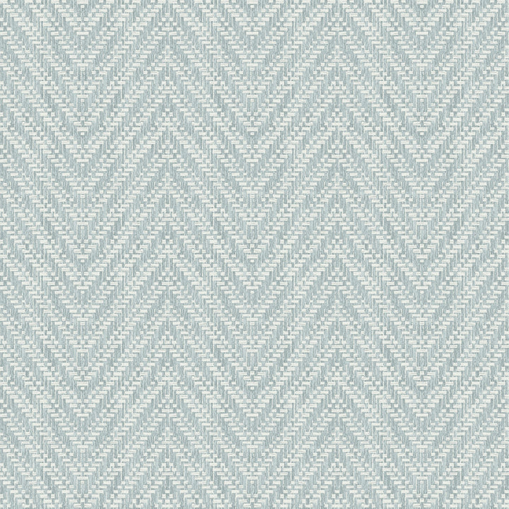 Glynn Sky Blue Chevron Wallpaper by A-Street Prints Georgia Covers about 56.4 square feet 20.5-in by 33-ft long roll Unpasted 20.9 - Fabric Carolina -