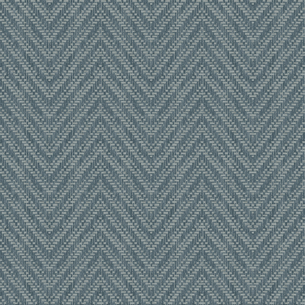 Glynn Teal Chevron Wallpaper by A-Street Prints Georgia Covers about 56.4 square feet 20.5-in by 33-ft long roll Unpasted 20.9 - Fabric Carolina -