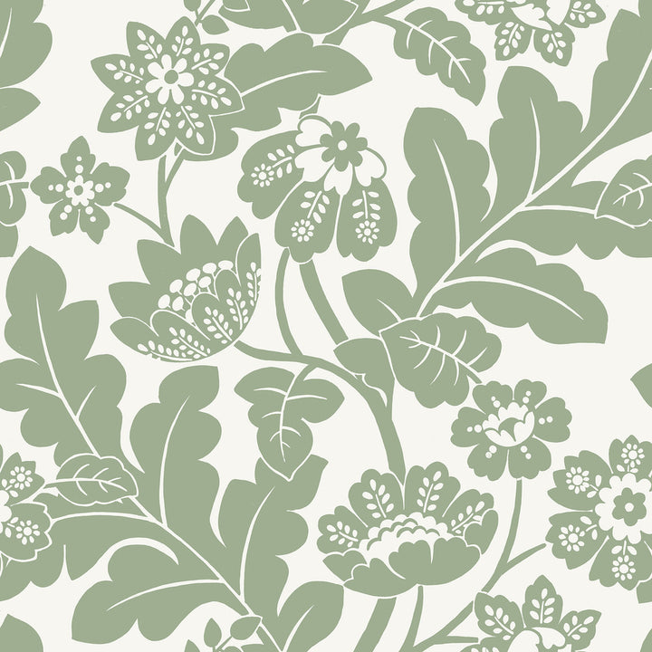 Augusta Seafoam Flock Damask Wallpaper by A-Street Prints Georgia Covers about 56.4 square feet 20.5-in by 33-ft long roll Unpasted 21 - Fabric Carolina -