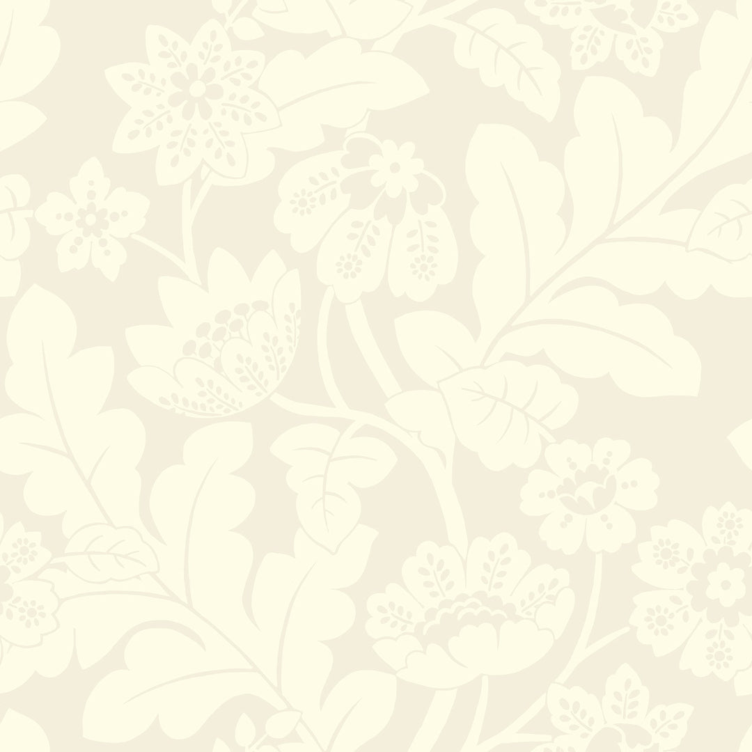Augusta White Flock Damask Wallpaper by A-Street Prints Designer