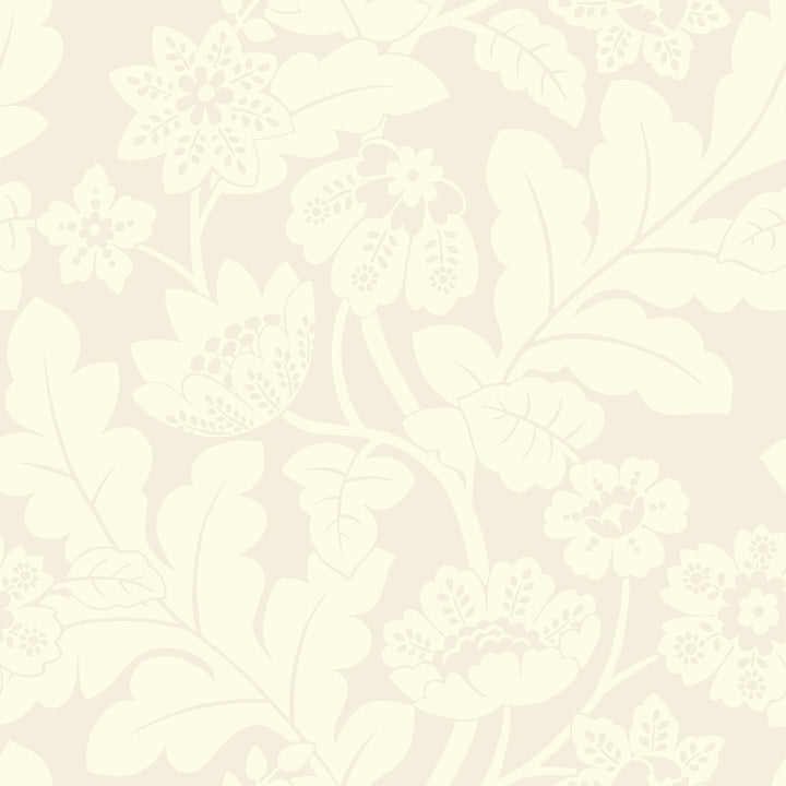 Augusta White Flock Damask Wallpaper by A-Street Prints Designer