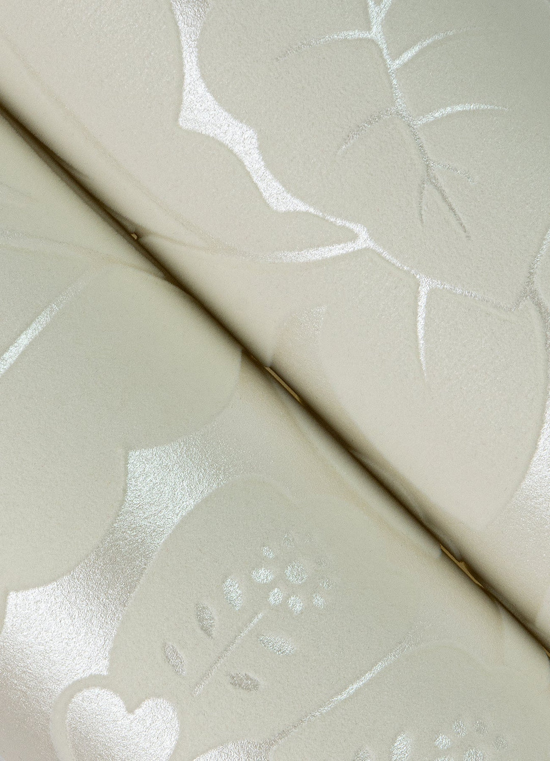 Augusta White Flock Damask Wallpaper by A-Street Prints Designer