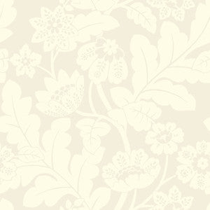 Augusta White Flock Damask Wallpaper by A-Street Prints