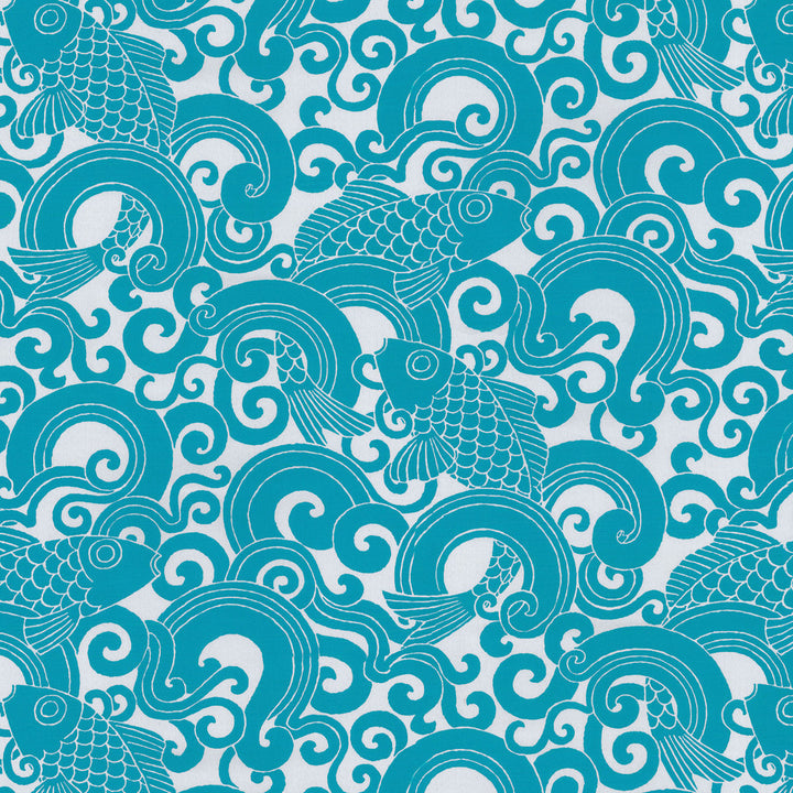 Od Waveform Caribbean 407741 by PKL Studio Fabric - 100% Spun Polyester PAKISTAN Horizontal: 13.5 and Vertical: 25.25 54 - Fabric Carolina -