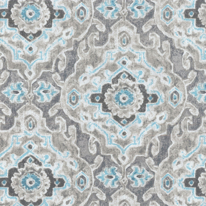 Od Stamped Damask Stone 407760 by PKL Studio Fabric - 100% SPUN Polyester PAKISTAN Horizontal: 6.75 and Vertical: 12.6 54 - Fabric Carolina -