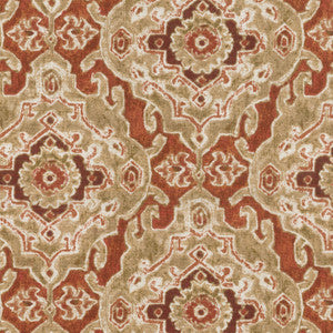 STAMPED DAMASK PERSIMMON 407762 by PKL Studio Outdoor Fabric