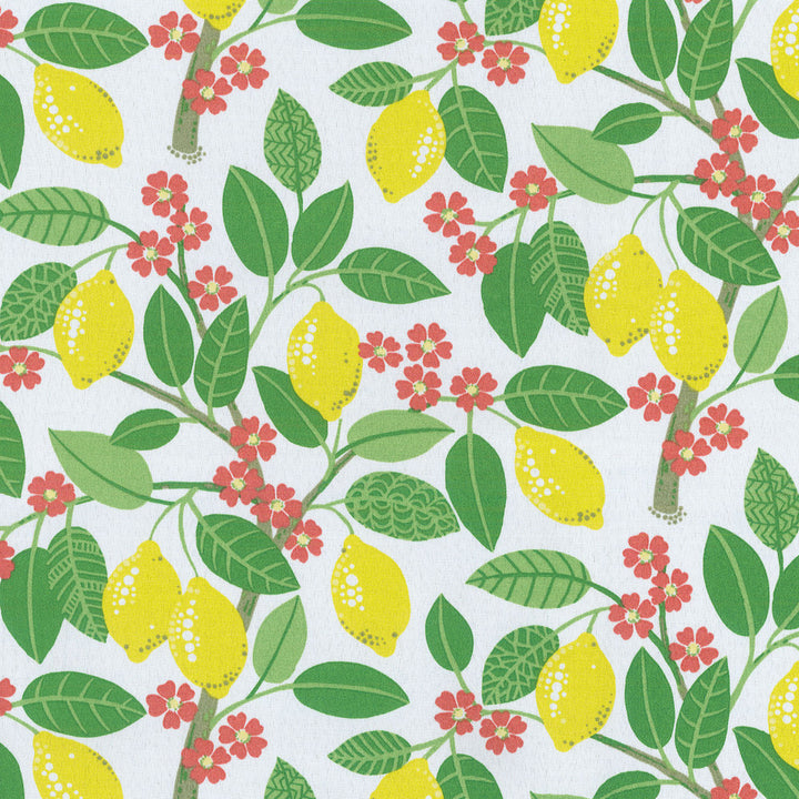 Lemon Tree Ecru 407770 by PKL Studio Outdoor Fabric - 100% SPUN Polyester Pakistan 51000 Horizontal: 12.6 and Vertical: 9 54 - Fabric Carolina -