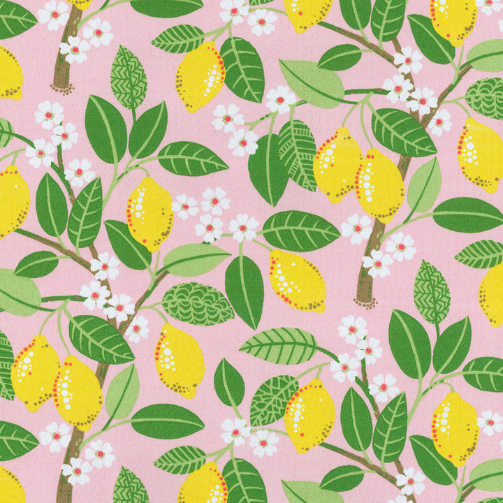 Od Lemon Tree Blush 407772 by PKL Studio Fabric - 100% SPUN Polyester PAKISTAN Horizontal: 9 and Vertical: 12.6 54 - Fabric Carolina -