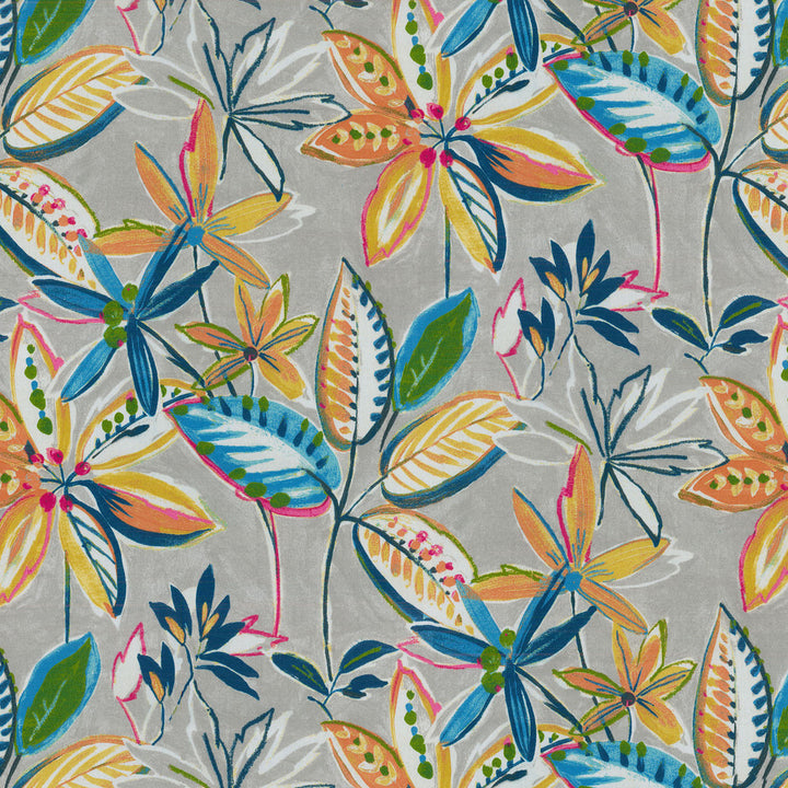 Painted Leaves Opal 407810 by PKL Studio Outdoor Fabric - 100% Spun Polyester Pakistan 51000 Horizontal: 25.25 and Vertical: 27 54 - Fabric Carolina -