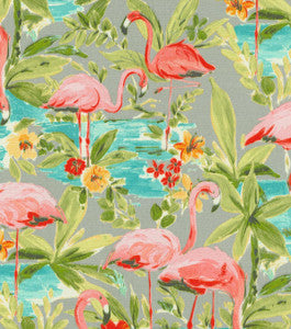 Pkl Od Flamingoin Platinum 407920 by PKL Studio Fabric