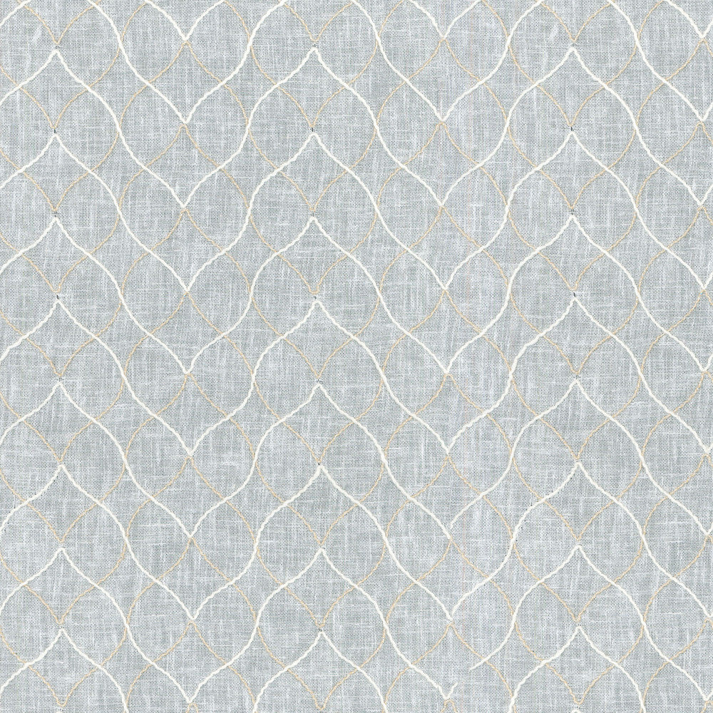 Harlequin Stitch Linen 407990 by PKL Studio Fabric - Base:80%Polyester 20%Cotton Embroid:98%Acrylic 2%Lurex INDIA Horizontal: 17 and Vertical: 18 54 - Fabric Carolina -