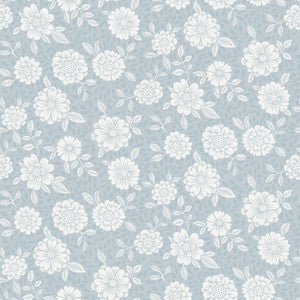 Lizette Light Blue Charming Floral Wallpaper by A-Street Prints