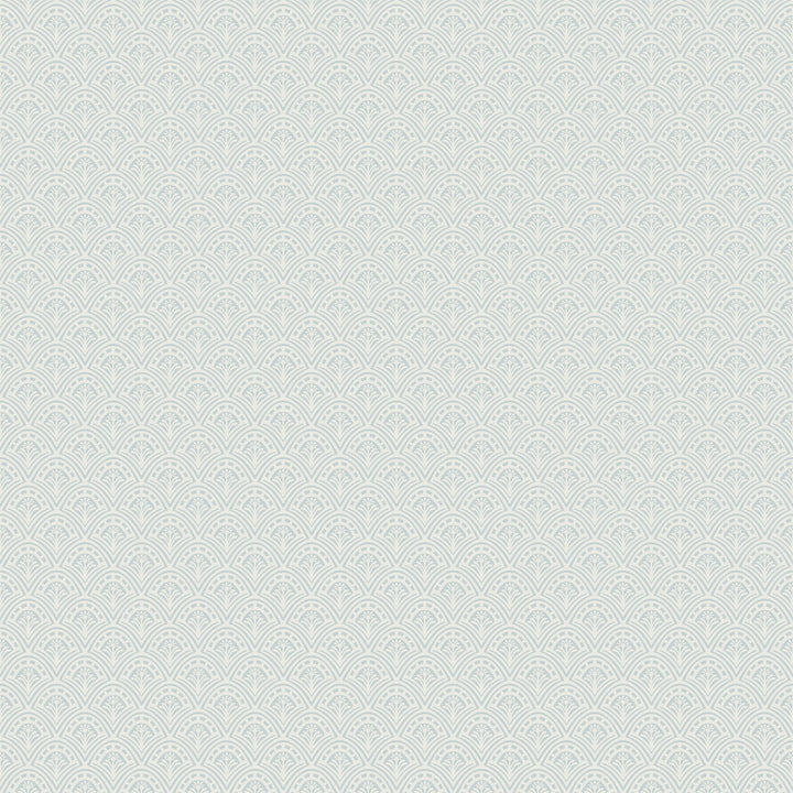Athena Light Blue Scalloped Botanical Wallpaper by A-Street Prints Ingrid Covers about 57.5 square feet 20.9-in by 33-ft long roll Unpasted 1.5 - Fabric Carolina -