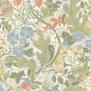 Elise Cream Nouveau Gardens Wallpaper by A-Street Prints