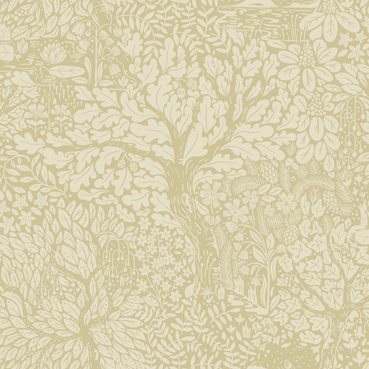 Olle Sage Forest Sanctuary Wallpaper by A-Street Prints Ingrid Covers about 57.5 square feet 20.9-in by 33-ft long roll Unpasted 20.9 - Fabric Carolina -