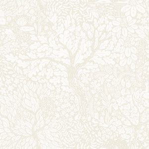 Olle Cream Forest Sanctuary Wallpaper by A-Street Prints