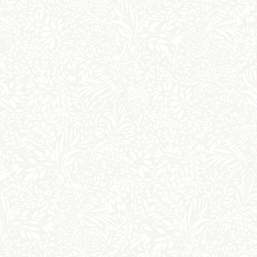 Kristina Off White Botanical Wallpaper by A-Street Prints Ingrid Covers about 57.5 square feet 20.9-in by 33-ft long roll Unpasted 20.9 - Fabric Carolina -