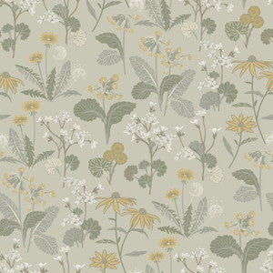 Magdalena Light Green Dandelion Wallpaper by A-Street Prints