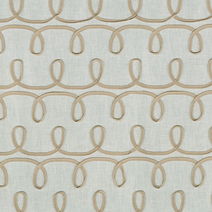 Loop & Lace Parchment 408090 by PKL Studio Fabric - Base:52%Polyester 48%Cotton Embroid:100%Cotton INDIA 30000 Horizontal: 4.5 and Vertical: 2.75 54 - Fabric Carolina -