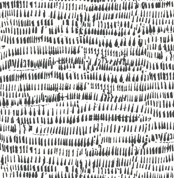 Runes Charcoal Brushstrokes Wallpaper by A-Street Prints Happy Covers about 56.4 square feet 20.5-in by 33-ft long roll Unpasted 20.9 - Fabric Carolina -