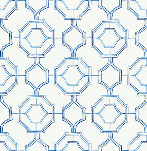 Gallina Blue Trellis Wallpaper by A-Street Prints
