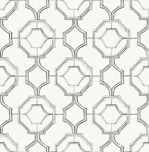 Gallina Charcoal Trellis Wallpaper by A-Street Prints
