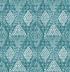 Grady Teal Dotted Geometric Wallpaper by A-Street Prints