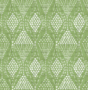 Grady Green Dotted Geometric Wallpaper by A-Street Prints