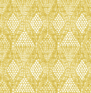 Grady Yellow Dotted Geometric Wallpaper by A-Street Prints
