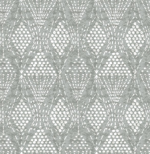 Grady Grey Dotted Geometric Wallpaper by A-Street Prints
