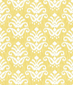 Keaton Yellow Medallion Wallpaper by A-Street Prints
