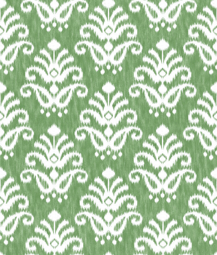Keaton Green Medallion Wallpaper by A-Street Prints Happy Covers about 56.4 square feet 20.5-in by 33-ft long roll Unpasted 24 - Fabric Carolina -