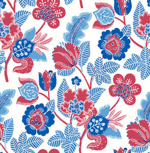 Jana Red Jacobean Wallpaper by A-Street Prints