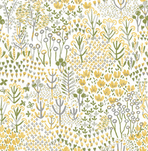 Chilton Yellow Wildflowers Wallpaper by A-Street Prints