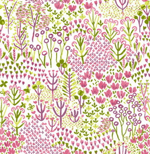 Chilton Pink Wildflowers Wallpaper by A-Street Prints