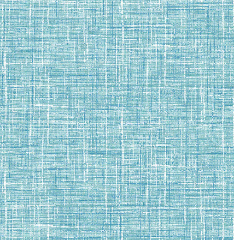 Emerson Light Blue Faux Linen Wallpaper by A-Street Prints Happy Covers about 56.4 square feet 20.5-in by 33-ft long roll Unpasted 0 - Fabric Carolina -