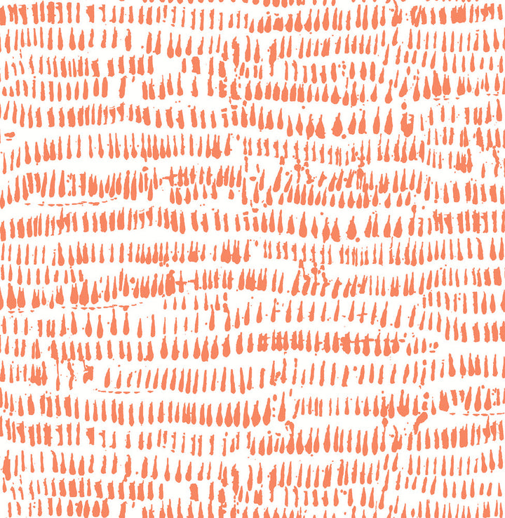Runes Orange Brushstrokes Wallpaper by A-Street Prints Happy Covers about 56.4 square feet 20.5-in by 33-ft long roll Unpasted 20.9 - Fabric Carolina -